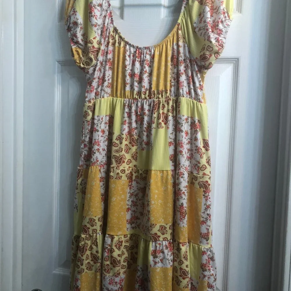 Patchwork Print Sundress - Picture 2 of 3